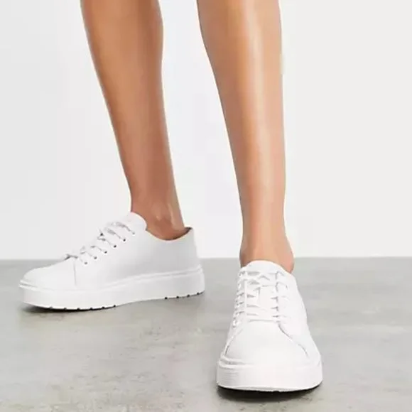 Dr Martens Dante Shoes M5/ W6 White Leather Comfort Derby‎ Low Chunky Sneaker Dr Martens Dante Shoes M5/ W6 White Leather Comfort Derby  main image 4